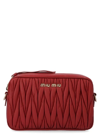 Miu Miu Bandoliera Bag In Red