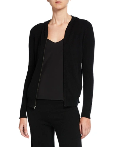 Neiman Marcus Cashmere Lounge Hoodie & Pant Set In Black