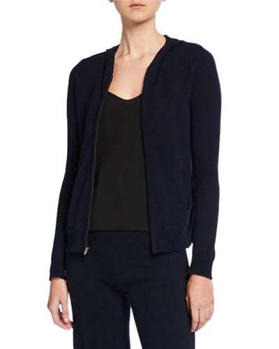 Neiman Marcus Cashmere Lounge Hoodie & Pant Set In Navy