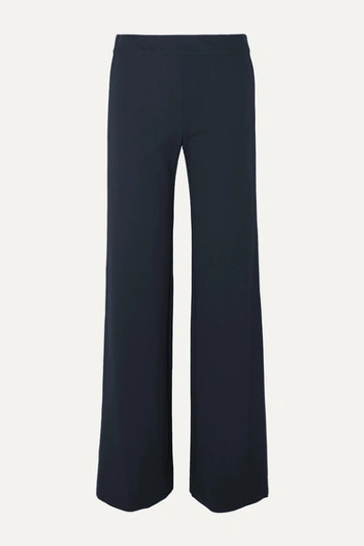 Derek Lam Charlee Tuxedo Side-striped Wide Leg Pants In Navy