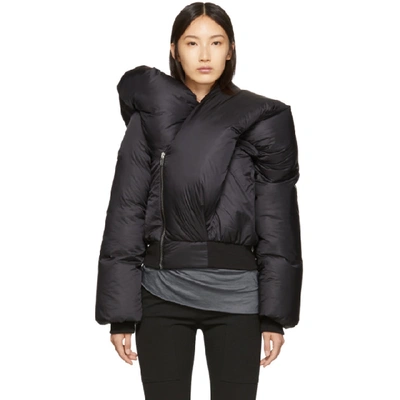 Rick Owens Doll Oversized Padded Shell-down Jacket In Ro19fv09 Black