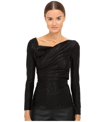 Vivienne Westwood - Long Sleeve Priestess Top (black/black) Women's Clothing