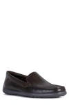 Geox Devan Water Resistant Driving Shoe In Dark Brown