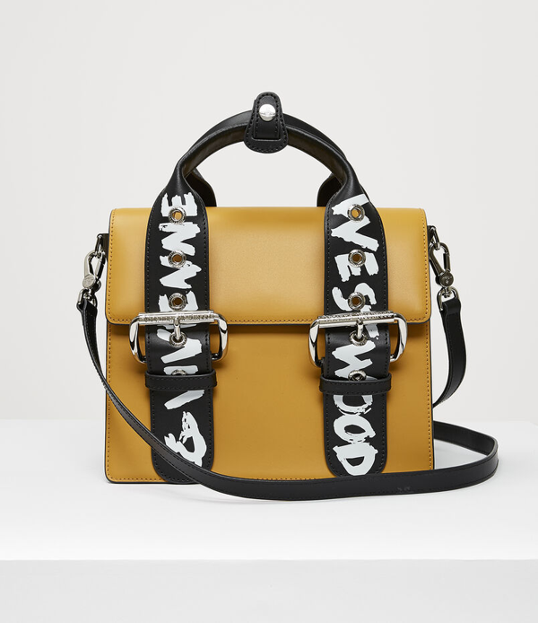 Vivienne Westwood Alex Medium Handbag Yellow/graffiti | ModeSens