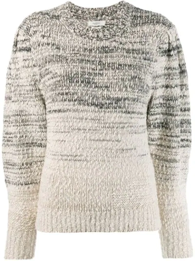 Isabel Marant Étoile Pleane Crewneck Pullover Sweater In Neutrals
