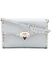 Valentino Garavani Garavani Rockstud Shoulder Bag In Grey