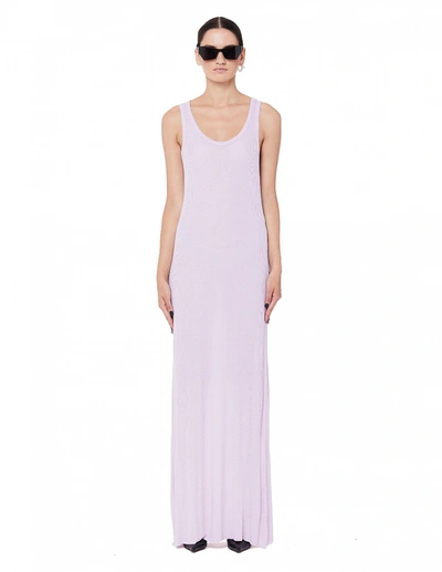 Haider Ackermann Pink Ribbed Cotton Tank Dress