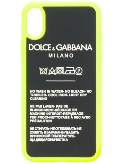 Dolce & Gabbana Iphone X Phone Case In Black