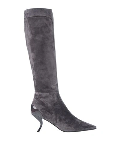 Roger Vivier Boots In Grey