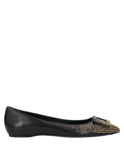 Roger Vivier Ballet Flats In Black