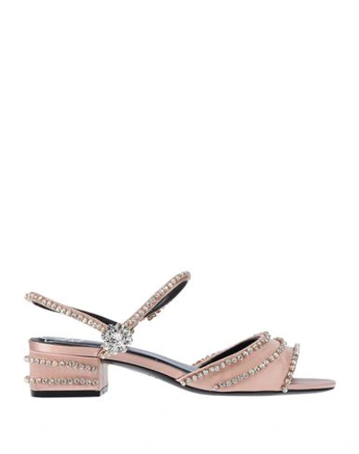 Roger Vivier Sandals In Beige