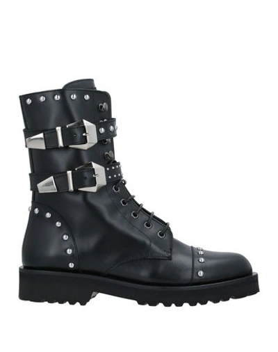 Frankie Morello Ankle Boots In Black