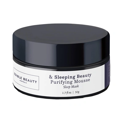 Edible Beauty & Sleeping Beauty Purifying Mousse - Pink Clay Sleep Mask 1.7 oz/ 50g