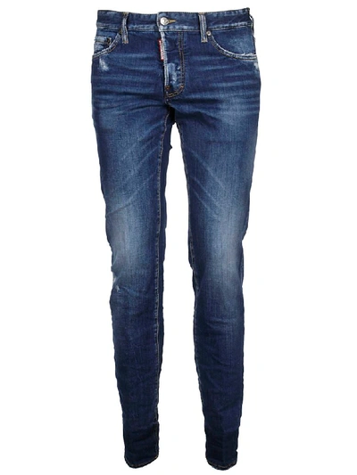 Dsquared2 Straight Leg Jeans In Denim