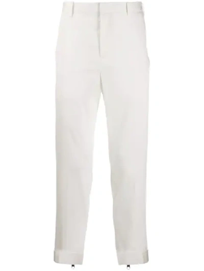 Neil Barrett Straight-leg Casual Trousers In White