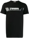Moncler Logo Print T-shirt In 999 Black