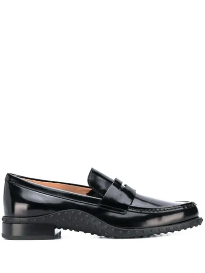 Tod's Gommino Loafers In B999 Nero