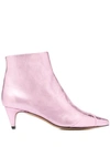 Isabel Marant Durfee Low-heel Boots In Pink