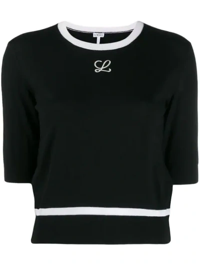 Loewe Extra-fine Wool Knit In Black