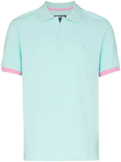 Vilebrequin Palatin Short-sleeve Polo Shirt In Blue