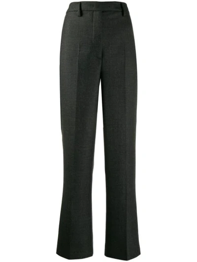 Prada Tailored Flare Trousers In F0002 Black