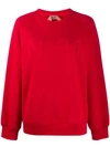 N°21 Embossed Logo Sweatshirt In Red