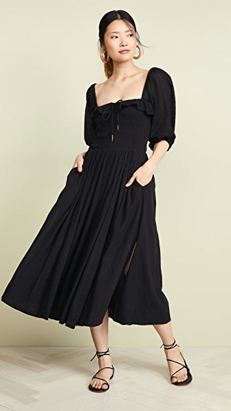oasis ruffle maxi dress