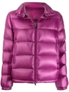 Moncler Copenhague Full Zip Padded Jacket In Purple