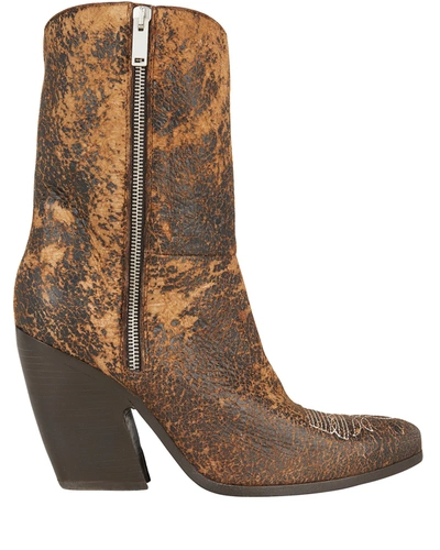 Golden Goose Chiodo Cowboy Boots In Brown