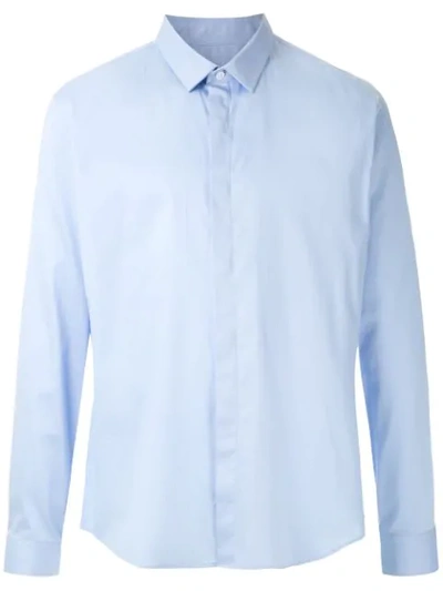 Egrey Plain Shirt In Blue