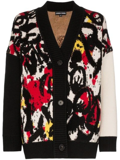 Angel Chen Paint Splatter Cardigan In Multicoloured