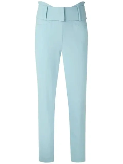 Framed Lawrence Cigarette Trousers In Blue