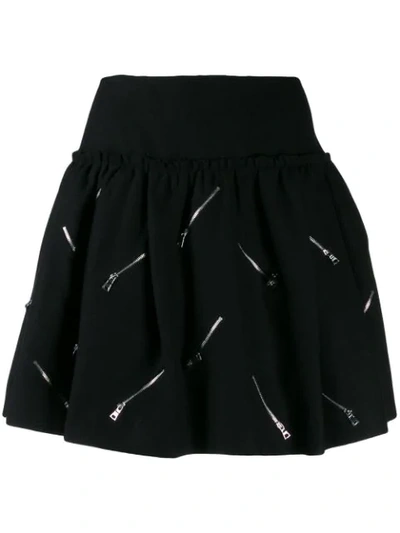 Marc Jacobs Zip Embellishment Skirt In Black