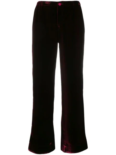F.r.s For Restless Sleepers Bordo Trousers In Red