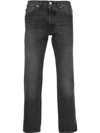 Levi's Faded Denim Jeans In Black