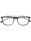 Hugo Boss Square Glasses In Black