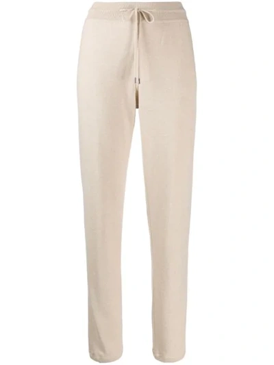 Loro Piana Knitted Track Trousers In D0l2 Maitake