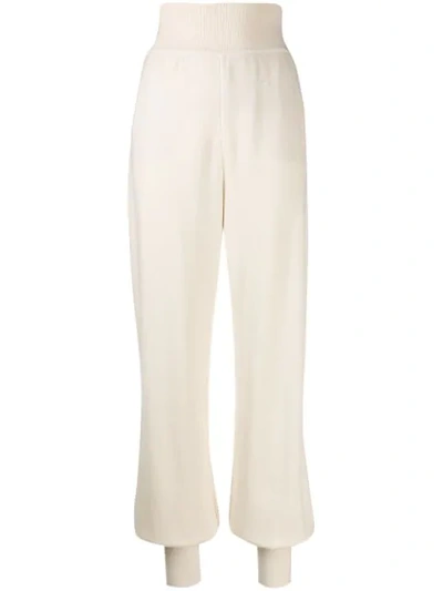 Loro Piana Knitted Track Pants In White
