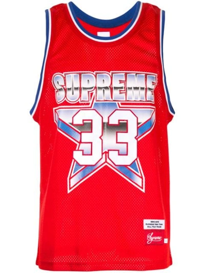 Supreme All-star Basketball Jersey In Red | ModeSens