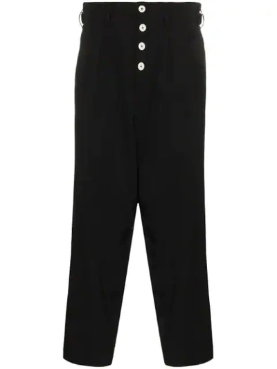 Yohji Yamamoto Hose Mit Tiefem Schritt In Black