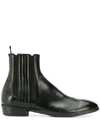 Silvano Sassetti Black Leather Ankle Boots