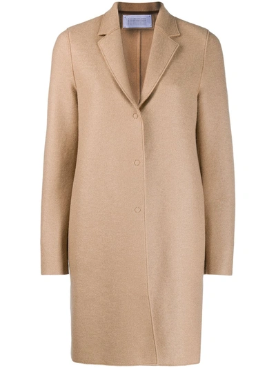 Harris Wharf London Single-breasted Coat In Neutrals