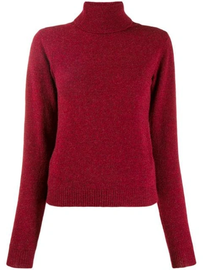 Dsquared2 Turtle Neck Jumper In Red
