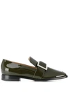 Sergio Rossi Buckle Loafers In Green