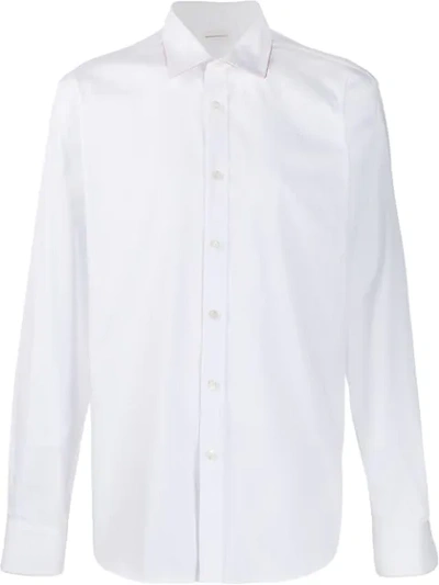 Alexander Mcqueen Cotton-poplin Shirt In White