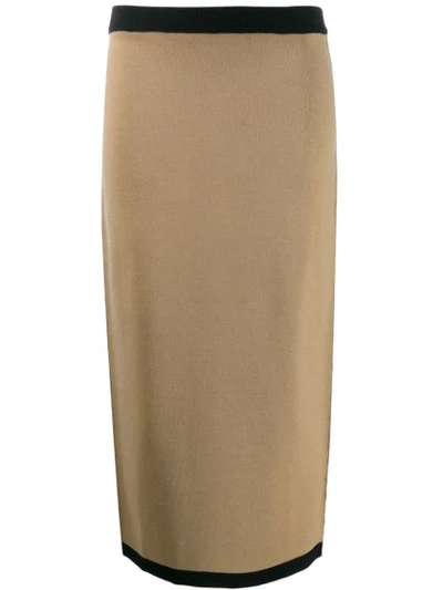 Antonio Marras Skirt Pencil Reversible Bicolor In Neutrals