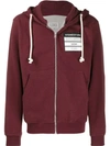 Maison Margiela Stereotype Patch Hoodie In Red