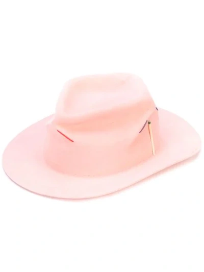 Nick Fouquet Fedora Hat In Pink