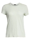 Atm Anthony Thomas Melillo Women's Cotton Schoolboy Crewneck Tee In Sage