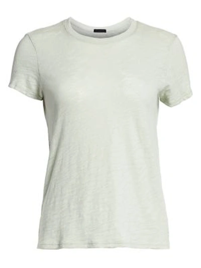 Atm Anthony Thomas Melillo Women's Cotton Schoolboy Crewneck Tee In Sage
